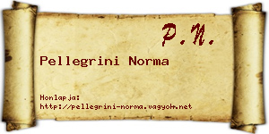 Pellegrini Norma névjegykártya